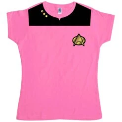Fancy Dress Star Trek Uniform Womens Style T-Shirt -Maria Sales Store Fancy Dress Star Trek Uniform Womens Style T Shirt 8Ball 4277