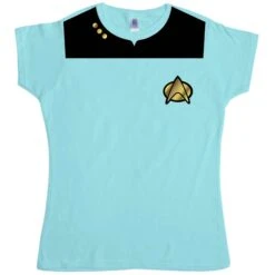 Fancy Dress Star Trek Uniform Womens Style T-Shirt -Maria Sales Store Fancy Dress Star Trek Uniform Womens Style T Shirt 8Ball 6301