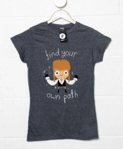 Find Your Own Path DinoMike Womens Fitted T-Shirt 8 Find Your Own Path DinoMike Womens Fitted T-Shirt -Maria Sales Store Find Your Own Path DinoMike Womens Fitted T Shirt 8Ball 6412