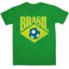 Football Retro Brasil Football T-Shirt 2 Football Retro Brasil Football T-Shirt -Maria Sales Store Football Retro Brasil Football Unisex T Shirt 8Ball 3012