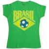 Football Retro Brasil Football Womens Style T-Shirt