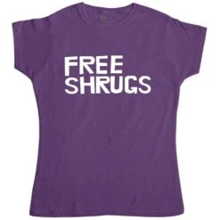 Free Shrugs Fitted Womens T-Shirt