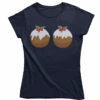 Fun Christmas Puddings T-Shirt For Women 2 Fun Christmas Puddings T-Shirt For Women -Maria Sales Store Fun Christmas Puddings T Shirt for Women 8Ball 2627