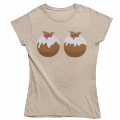 Fun Christmas Puddings T-Shirt For Women 14 Fun Christmas Puddings T-Shirt For Women -Maria Sales Store Fun Christmas Puddings T Shirt for Women 8Ball 4296