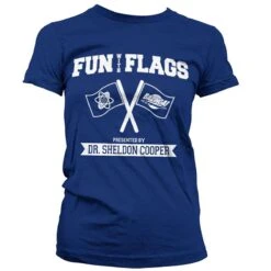 Fun With Flags The Big Bang Theory Fitted Womens T-Shirt