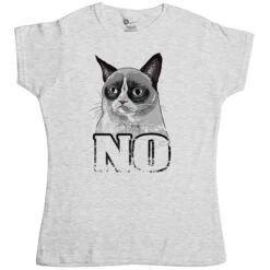 Grumpy Cat No Womens T-Shirt