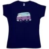 Halftone Camper Womens Style T-Shirt