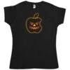 Halloween Pumpkin Logo Fitted Womens T-Shirt -Maria Sales Store Halloween Pumpkin Logo Fitted Womens T Shirt 8Ball 409