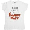 I Got Toasted At Flaming Moes Womens Fitted T-Shirt 1 I Got Toasted At Flaming Moes Womens Fitted T-Shirt -Maria Sales Store I Got Toasted At Flaming Moes Womens Fitted T Shirt 8Ball 6279