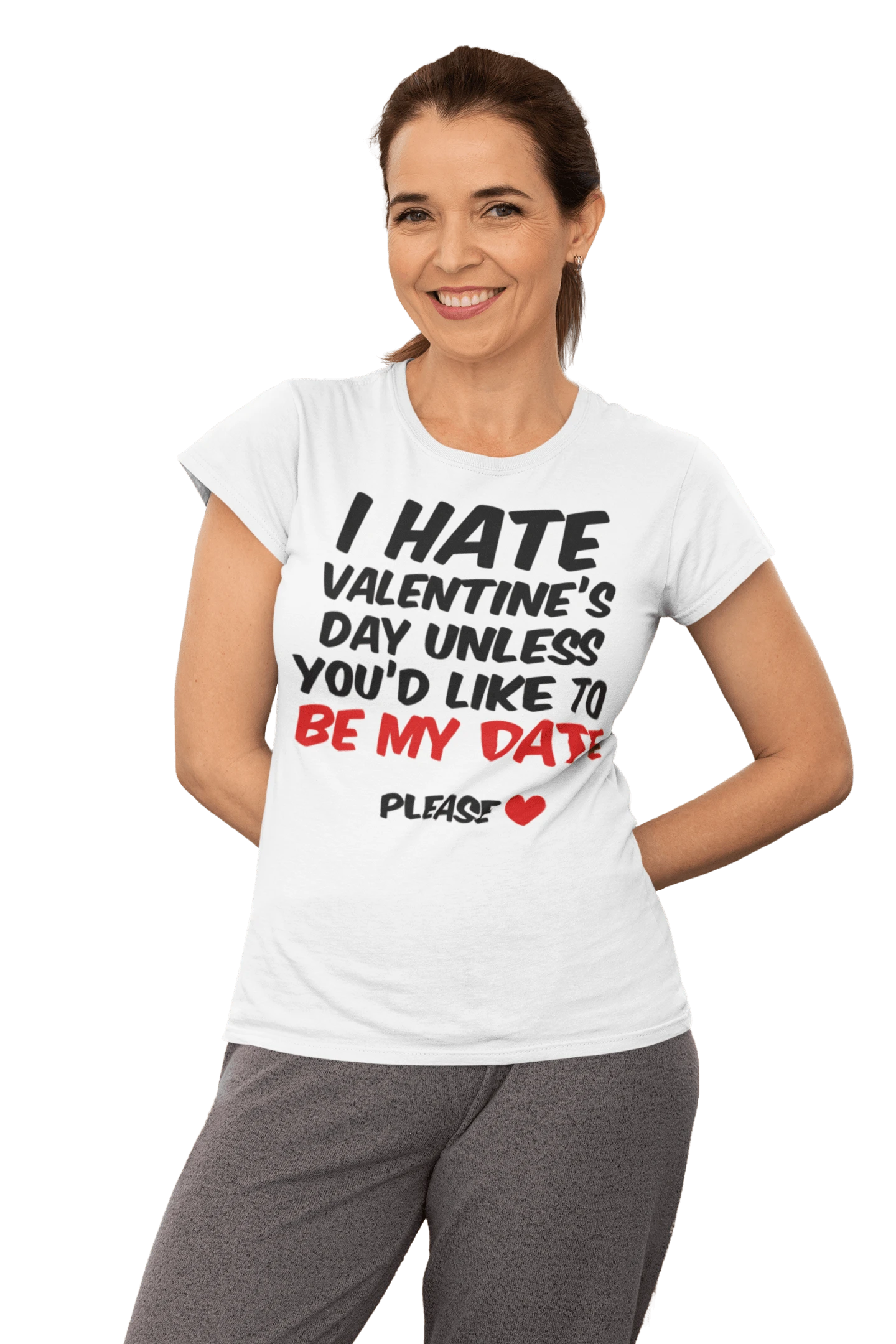 I Hate Valentines Day Womens T-Shirt 4 I Hate Valentines Day Womens T-Shirt - Image 2