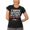 I Hate Valentines Day Womens T-Shirt
