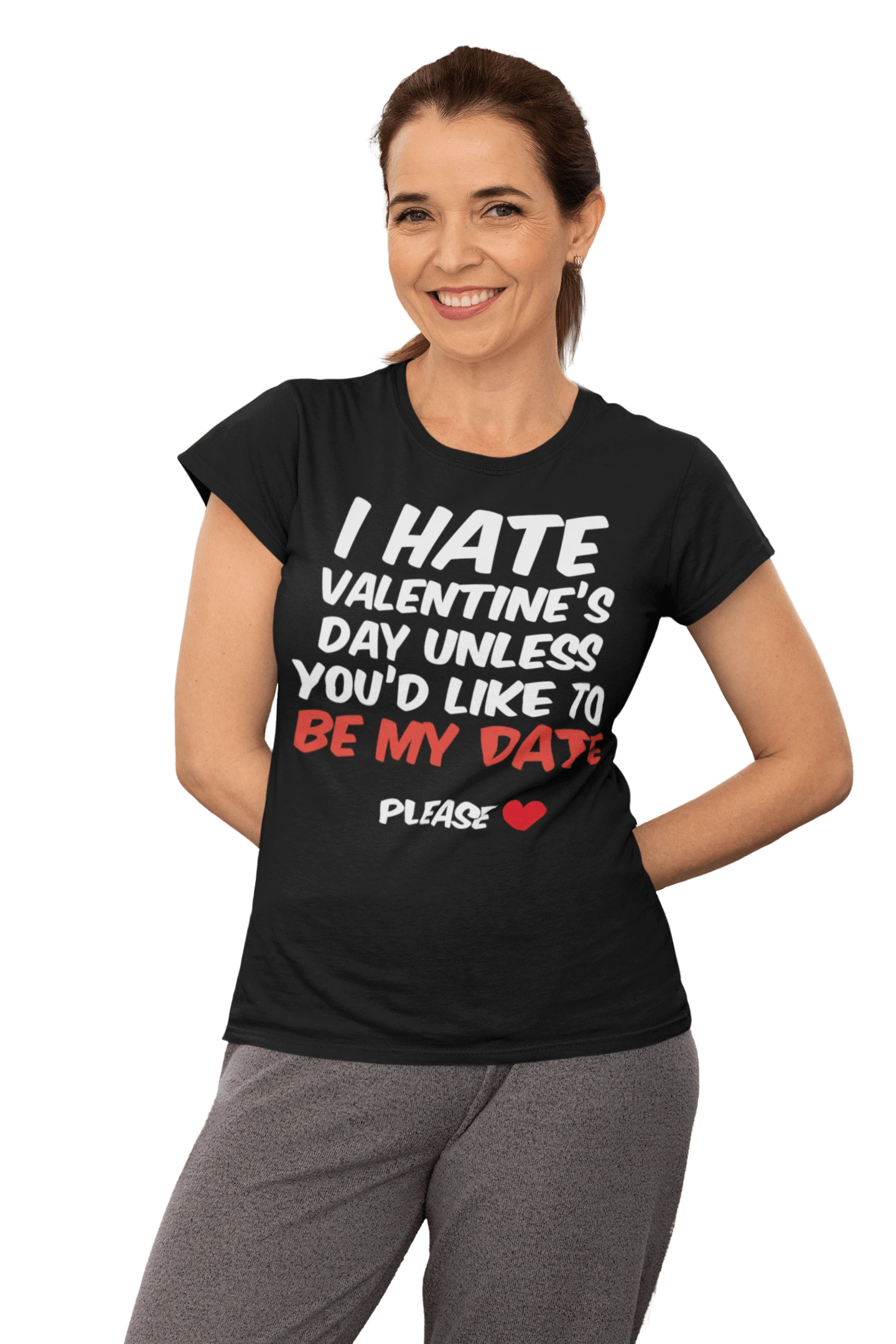 I Hate Valentines Day Womens T-Shirt 3 I Hate Valentines Day Womens T-Shirt