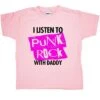 I Listen To Punk Rock With Daddy Childrens T-Shirt -Maria Sales Store I Listen To Punk Rock With Daddy Childrens T Shirt 8Ball 277