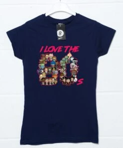 I Love The 80's Fitted Womens T-Shirt
