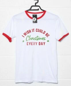 I Wish It Could Be Christmas Every Day T-Shirt -Maria Sales Store I Wish it Could be Christmas Every Day Mens Unisex Mens T Shirt 8Ball 9368