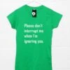 Ignoring You T-Shirt For Women -Maria Sales Store Ignoring You T Shirt for Women 8Ball 8688