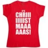 Its Chriiistmaaas Fitted Womens T-Shirt 2 Its Chriiistmaaas Fitted Womens T-Shirt -Maria Sales Store Its Chriiistmaaas Fitted Womens T Shirt 8Ball 6603