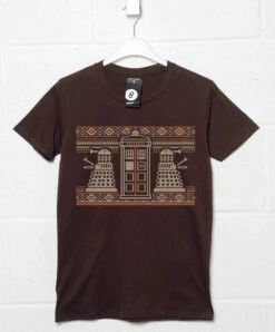 Knitted Jumper Style Dr Who T-Shirt -Maria Sales Store Knitted Jumper Style Dr Who Mens T Shirt 8Ball 6855