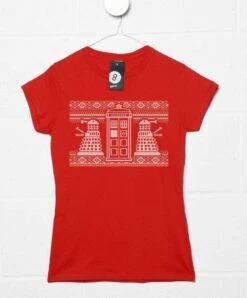 Knitted Jumper Style Dr Who Womens Style T-Shirt -Maria Sales Store Knitted Jumper Style Dr Who Womens Style T Shirt 8Ball 6266