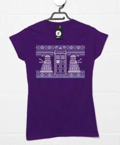 Knitted Jumper Style Dr Who Womens Style T-Shirt -Maria Sales Store Knitted Jumper Style Dr Who Womens Style T Shirt 8Ball 8997