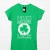 Lucky Hugs St Patricks Day Fitted Womens T-Shirt -Maria Sales Store Lucky Hugs St Patricks Day Fitted Womens T Shirt 8Ball 4903