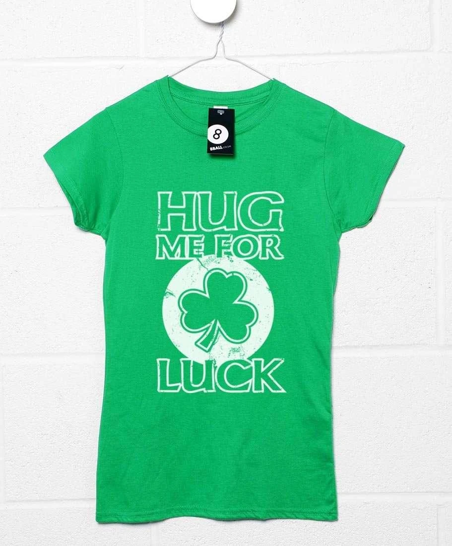 Lucky Hugs St Patricks Day Fitted Womens T-Shirt 3 Lucky Hugs St Patricks Day Fitted Womens T-Shirt