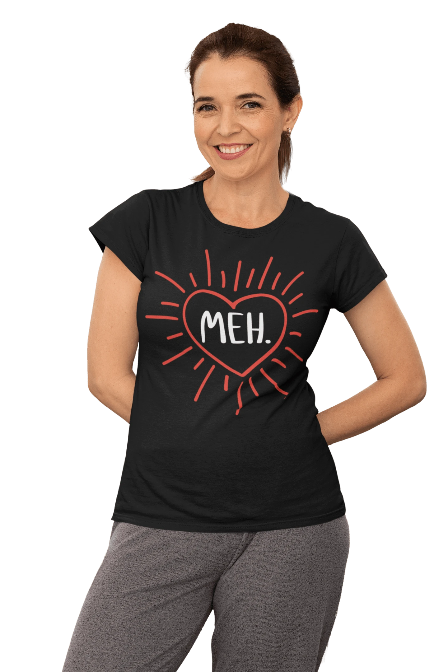 Meh Valentines Exploding Heart Fitted Womens T-Shirt 3 Meh Valentines Exploding Heart Fitted Womens T-Shirt