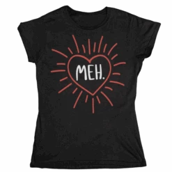 Meh Valentines Exploding Heart Fitted Womens T-Shirt 8 Meh Valentines Exploding Heart Fitted Womens T-Shirt -Maria Sales Store Meh Valentines Exploding Heart Fitted Womens T Shirt 8Ball 4273