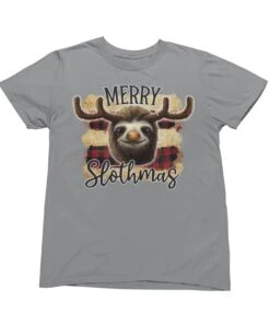 Merry Slothmas Christmas T-Shirt 8 Merry Slothmas Christmas T-Shirt -Maria Sales Store Merry Slothmas Christmas Unisex Mens T Shirt 8Ball 2066