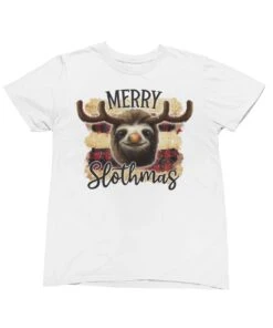 Merry Slothmas Christmas T-Shirt 7 Merry Slothmas Christmas T-Shirt -Maria Sales Store Merry Slothmas Christmas Unisex Mens T Shirt 8Ball 5431