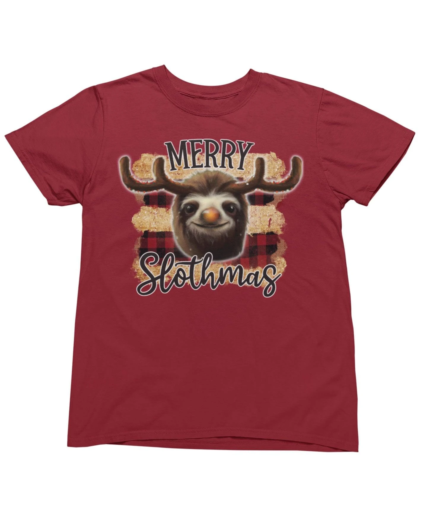Merry Slothmas Christmas T-Shirt 3 Merry Slothmas Christmas T-Shirt - Image 2