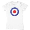 Mod Target Circle Fitted Womens T-Shirt -Maria Sales Store Mod Target Circle Fitted Womens T Shirt 8Ball 9100