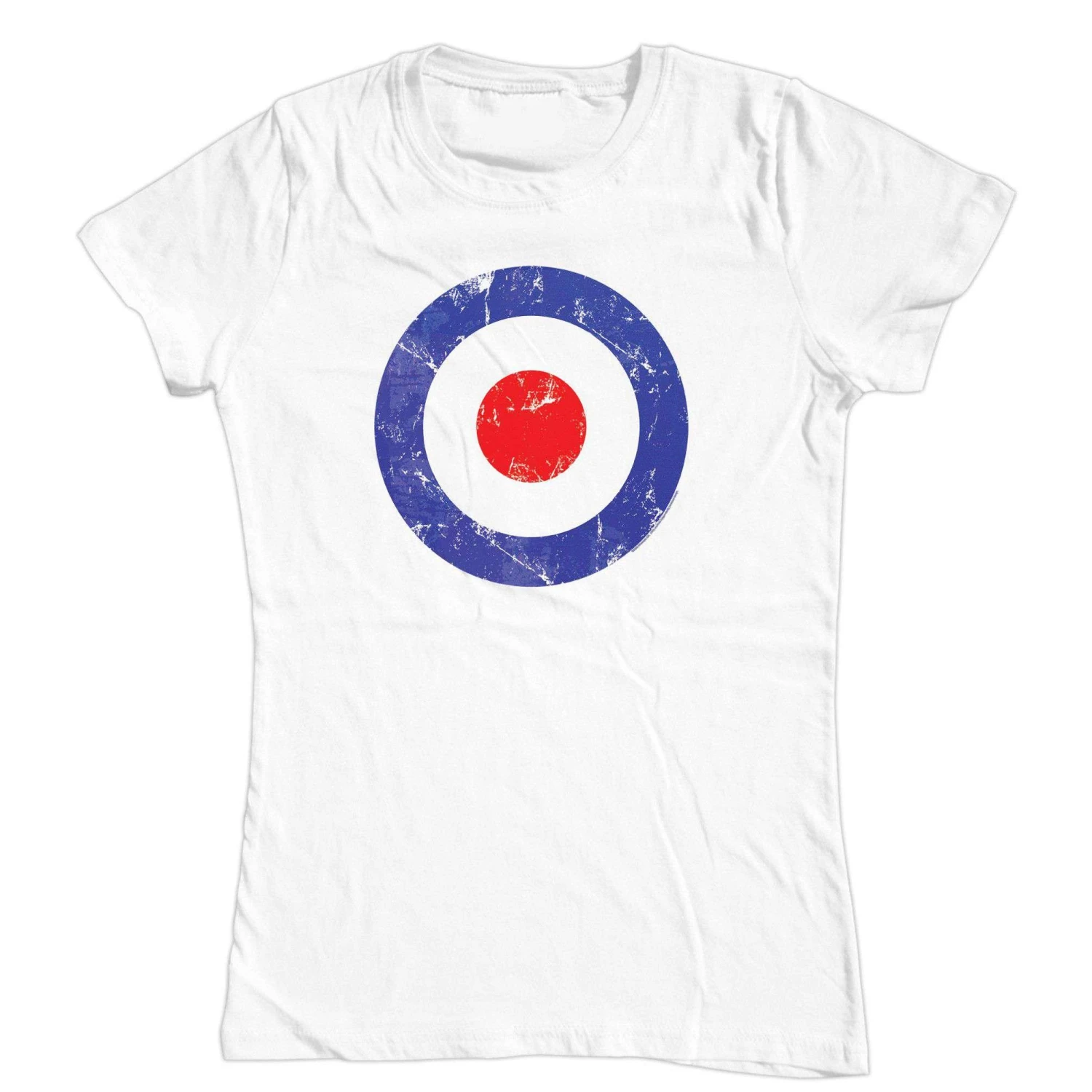 Mod Target Circle Fitted Womens T-Shirt 3 Mod Target Circle Fitted Womens T-Shirt