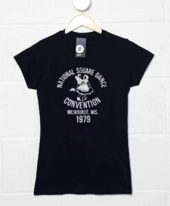National Square Dance Fitted Womens T-Shirt As Worn By Lemmy Kilmister