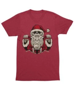 Night Rider Devil Santa Unisex Christmas T-Shirt -Maria Sales Store Night Rider Devil Santa Unisex Christmas Unisex T Shirt 8Ball 4437