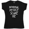 Normal People Scare Me Womens Fitted T-Shirt 1 Normal People Scare Me Womens Fitted T-Shirt -Maria Sales Store Normal People Scare Me Womens Fitted T Shirt 8Ball 5465