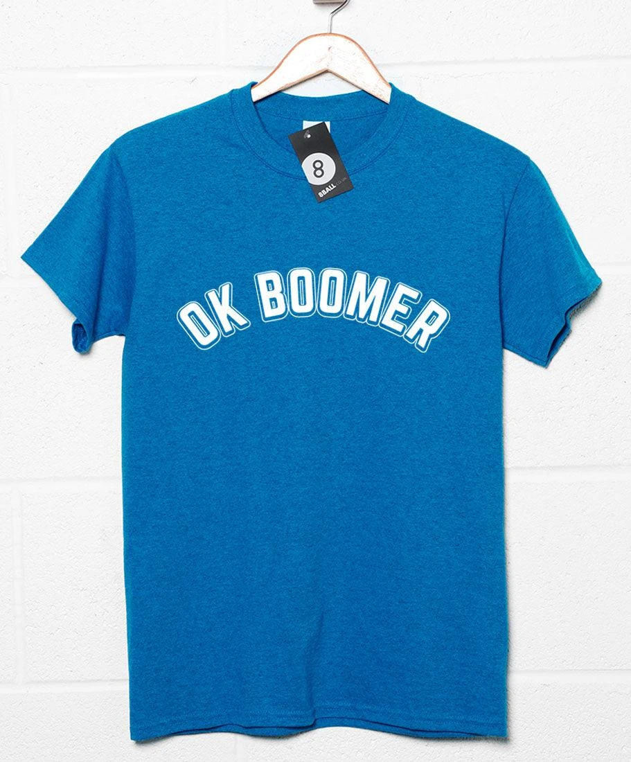 OK Boomer Curved Print T-Shirt 3 OK Boomer Curved Print T-Shirt