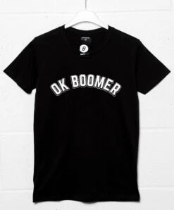 OK Boomer Curved Print T-Shirt 7 OK Boomer Curved Print T-Shirt -Maria Sales Store OK Boomer Curved Print Graphic T Shirt For Men 8Ball 7615