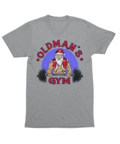 Old Mans Gym Unisex Christmas T-Shirt -Maria Sales Store Old Mans Gym Unisex Christmas T Shirt For Men 8Ball 6896