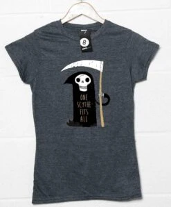 One Scythe Fits All DinoMike Womens T-Shirt