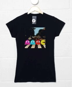 Pac Man Abbey Road Womens T-Shirt