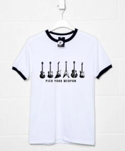 Pick Your Weapon Guitar Ringer T-Shirt