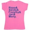 Pink Ladies List Womens Style T-Shirt, Inspired By Grease