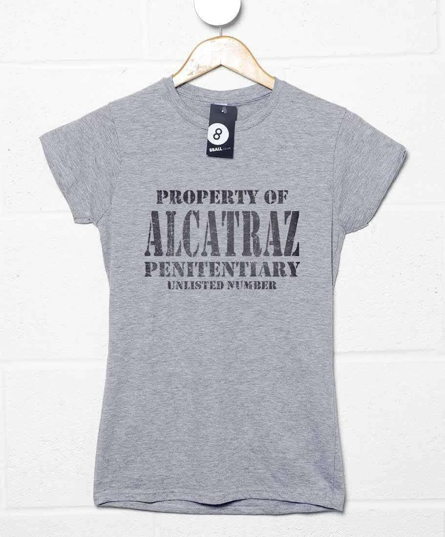 Property Of Alcatraz Penitentiary Fitted Womens T-Shirt As Worn By Debbie Harry 3 Property Of Alcatraz Penitentiary Fitted Womens T-Shirt As Worn By Debbie Harry