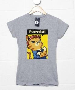 Maria Purrrsist Ladies Fitted T-Shirt