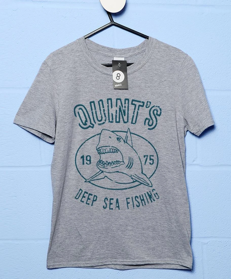 Quints Deep Sea Fishing Shark T-Shirt 3 Quints Deep Sea Fishing Shark T-Shirt