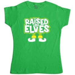 Raised By Elves Womens Fitted T-Shirt