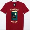 Reading Is Fun DinoMike T-Shirt -Maria Sales Store Reading is Fun DinoMike Graphic T Shirt For Men 8Ball 1502