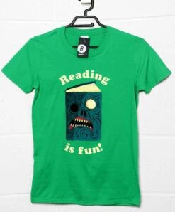 Reading Is Fun DinoMike T-Shirt -Maria Sales Store Reading is Fun DinoMike Graphic T Shirt For Men 8Ball 6991