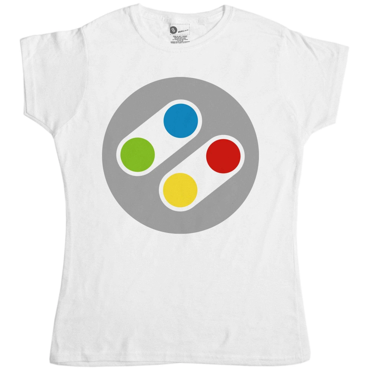 Retro Controller Womens Fitted T-Shirt 3 Retro Controller Womens Fitted T-Shirt